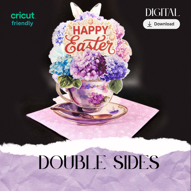 Celebrate the beauty of Spring with this stunning 3D Hydrangea Pop-Up Card (easter holiday)