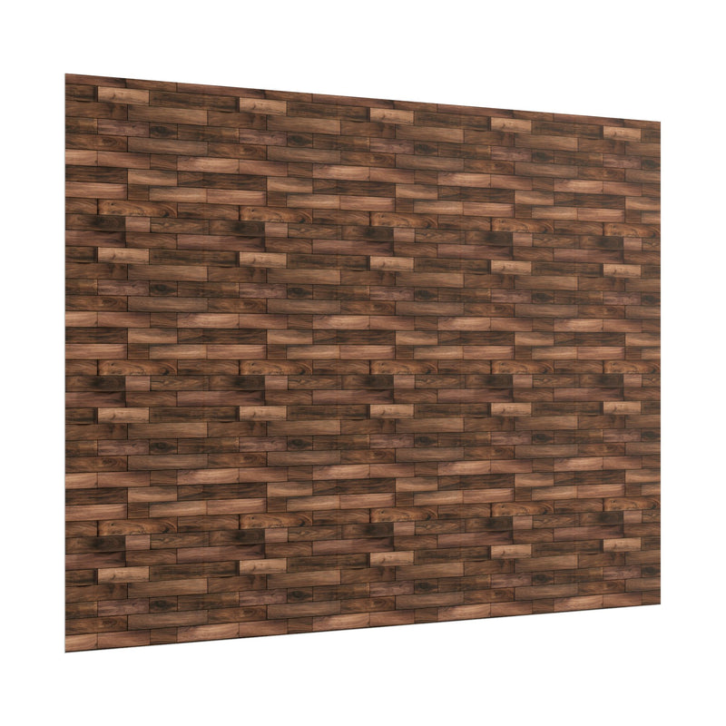 Wood Plank Texture Floor Pattern for 1:12 dollhouse - Rustic Brown