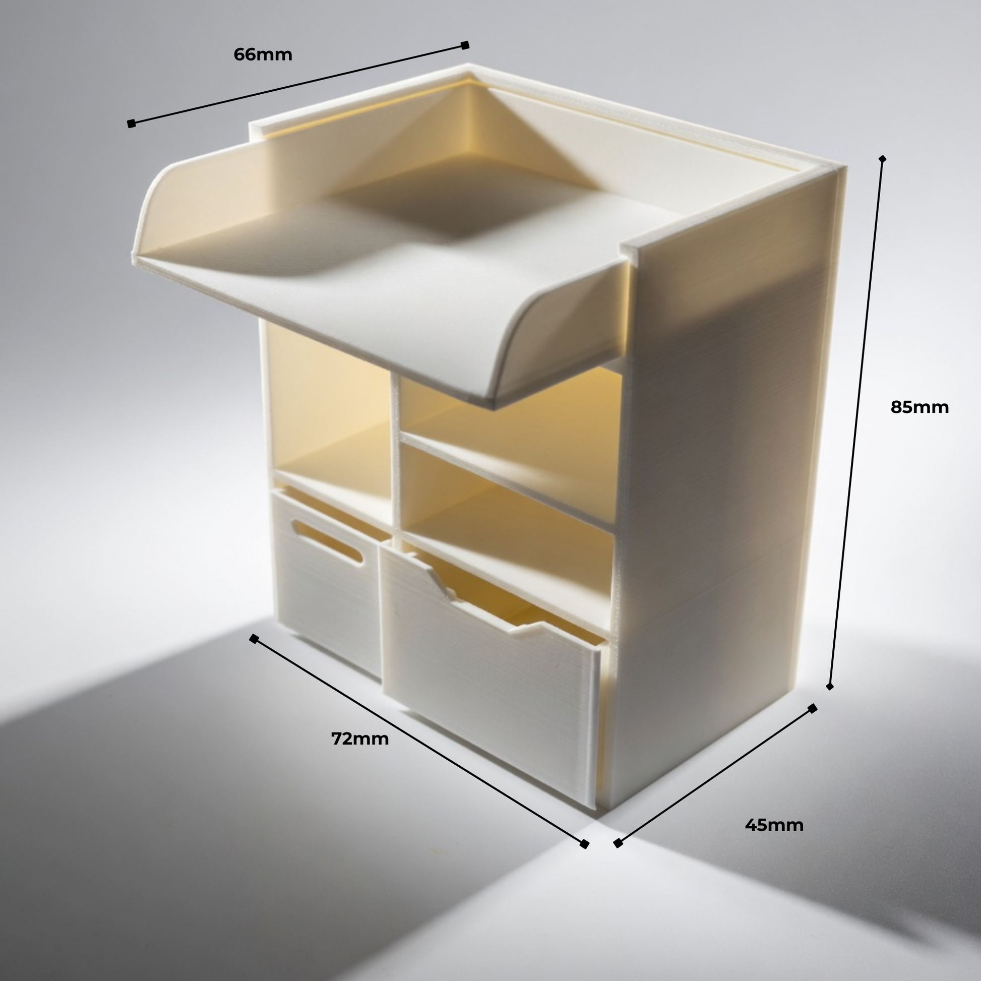 1:12 Scale Baby Changing Table | 3D Print STL File