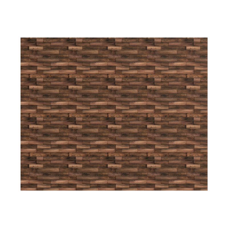 Wood Plank Texture Floor Pattern for 1:12 dollhouse - Rustic Brown