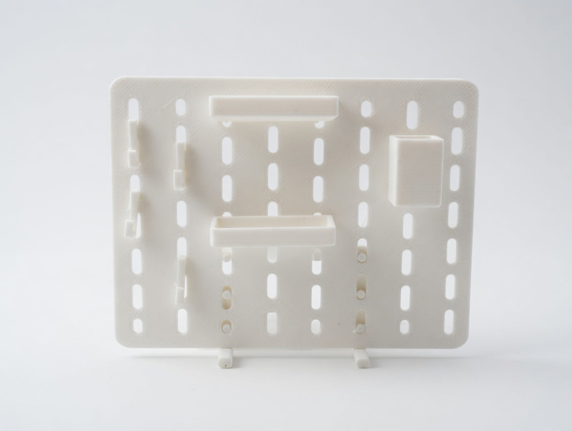 1:12 Scale Dollhouse Craft Room Pegboard System, Miniature Decor