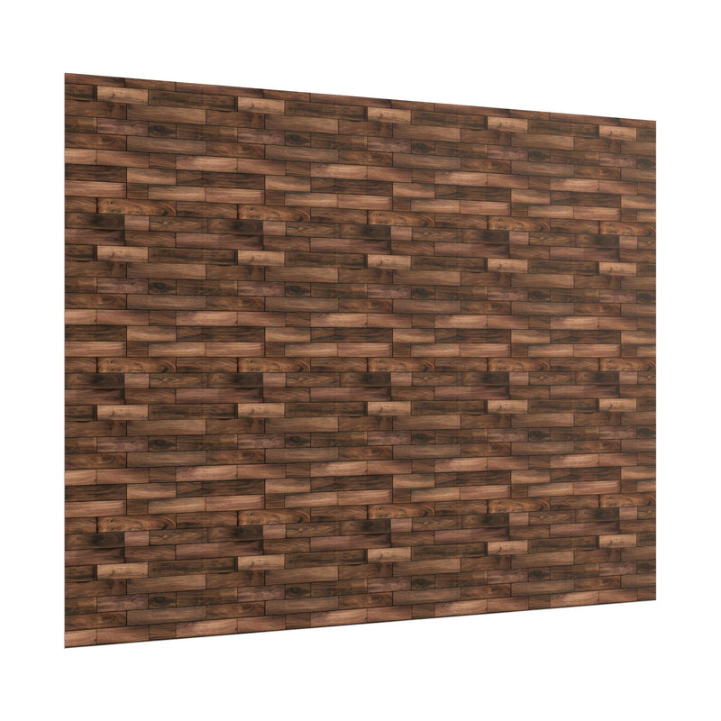 Wood Plank Texture Floor Pattern for 1:12 dollhouse - Rustic Brown