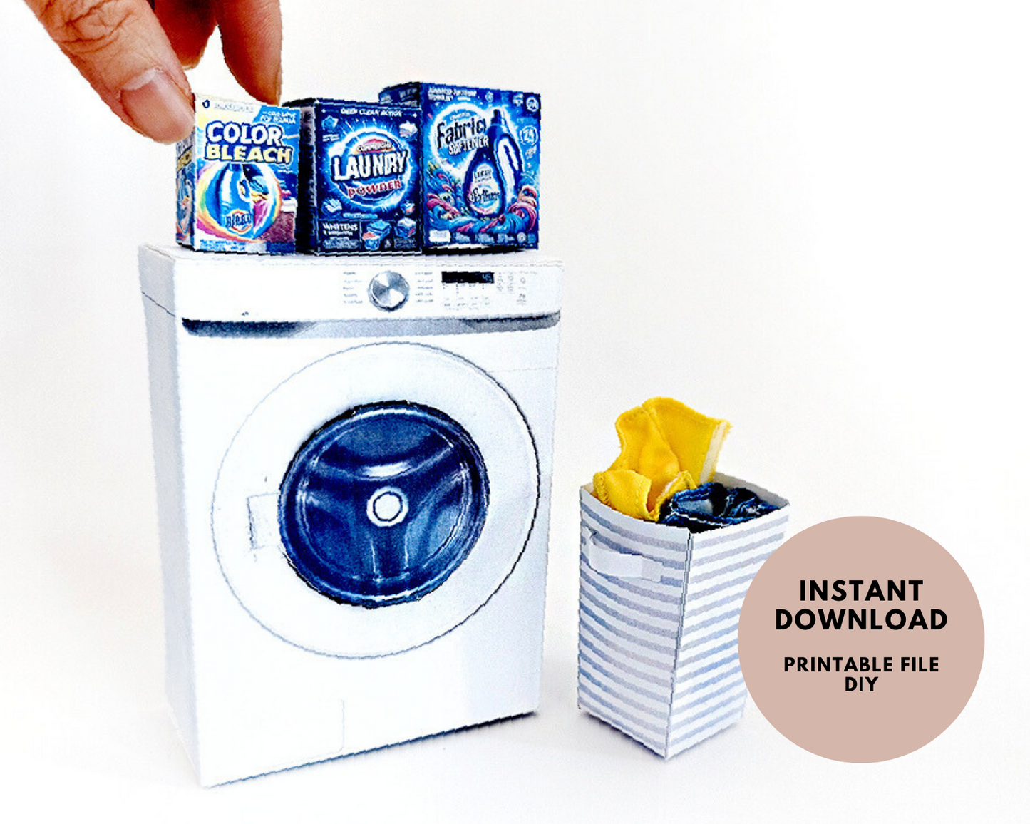 1:6 laundry setup washing machine & detergents for dolls and barbies dollhouse laundry room miniature play 5 styles