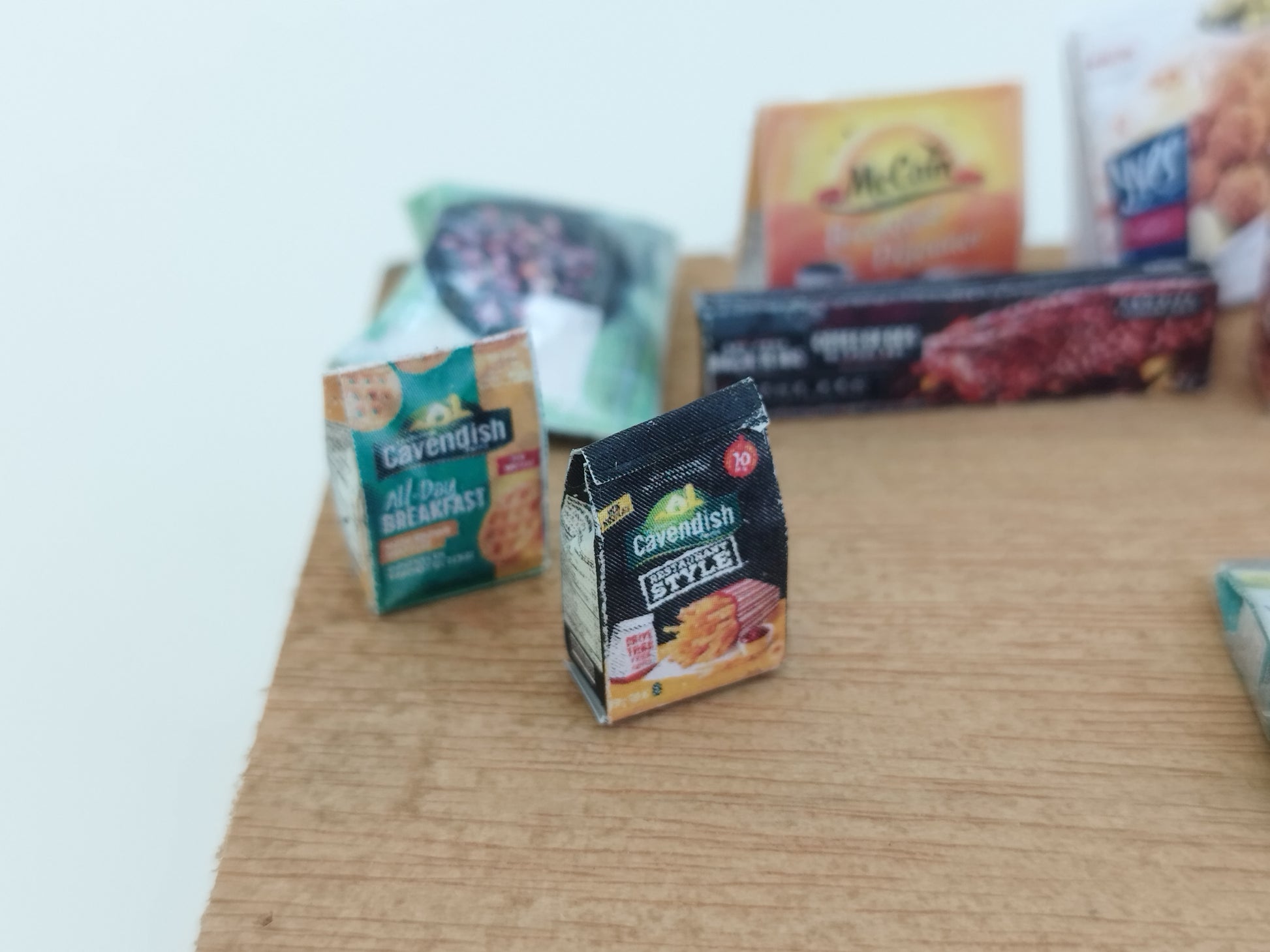 1:12 Scale , 24 items Frozen foods - Printable Dollhouse Frozen foods - printable miniature template