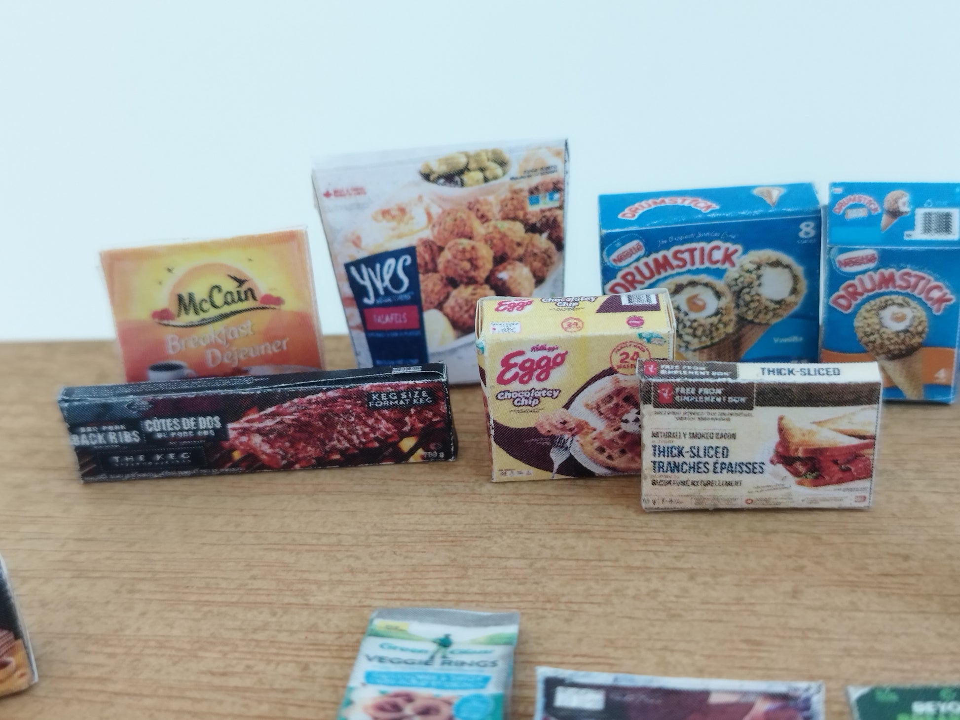 1:12 Scale , 24 items Frozen foods - Printable Dollhouse Frozen foods - printable miniature template