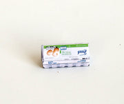 Openable egg box for dollhouse for 1:6 scale, doll food