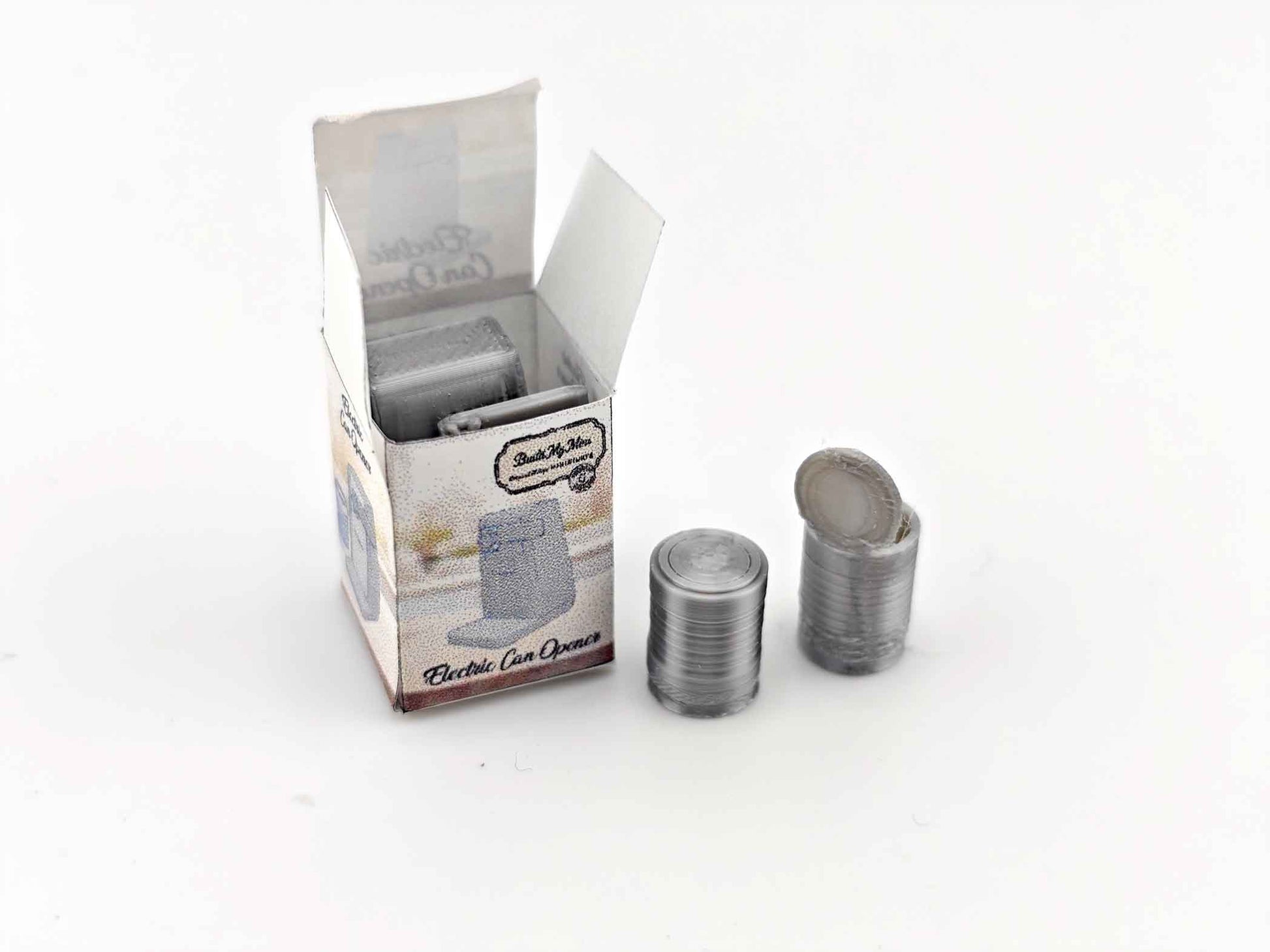 1:12 Electronic Can Opener,  Mini kitchen cooking electronic appliance, 3D print, STL dollhouse