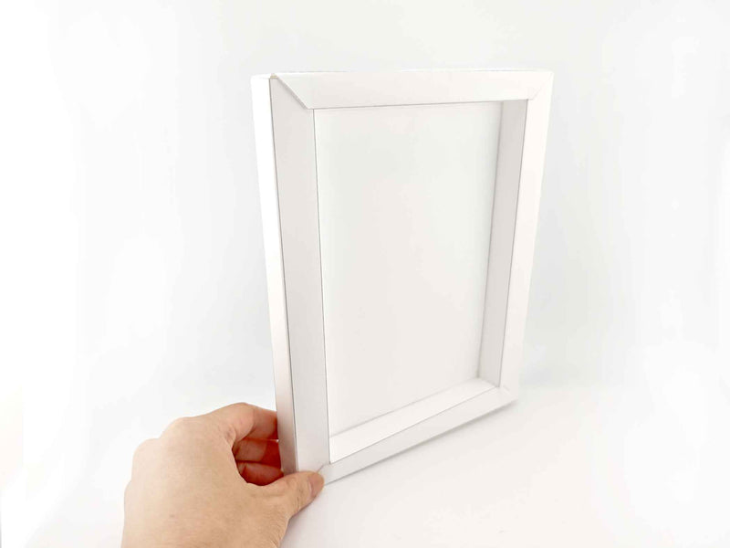 5x7 White photo Frame Template: DIY Card Stock Paper Model (PDF Pattern)