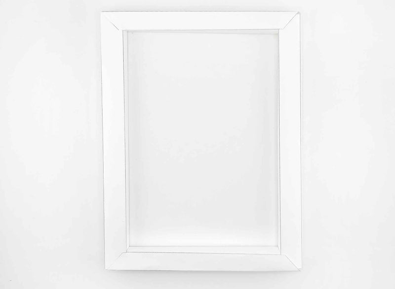 5x7 White photo Frame Template: DIY Card Stock Paper Model (PDF Pattern)