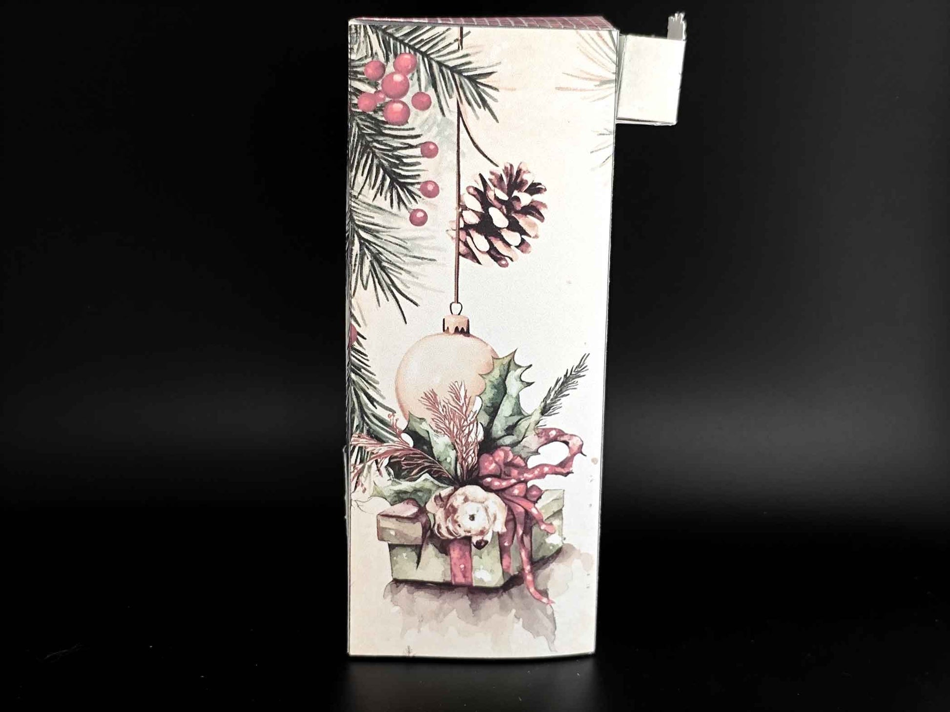 Christmas Home Book Nook Kit – 15 cm Tall Foldable Paper Diorama with LED Lighting