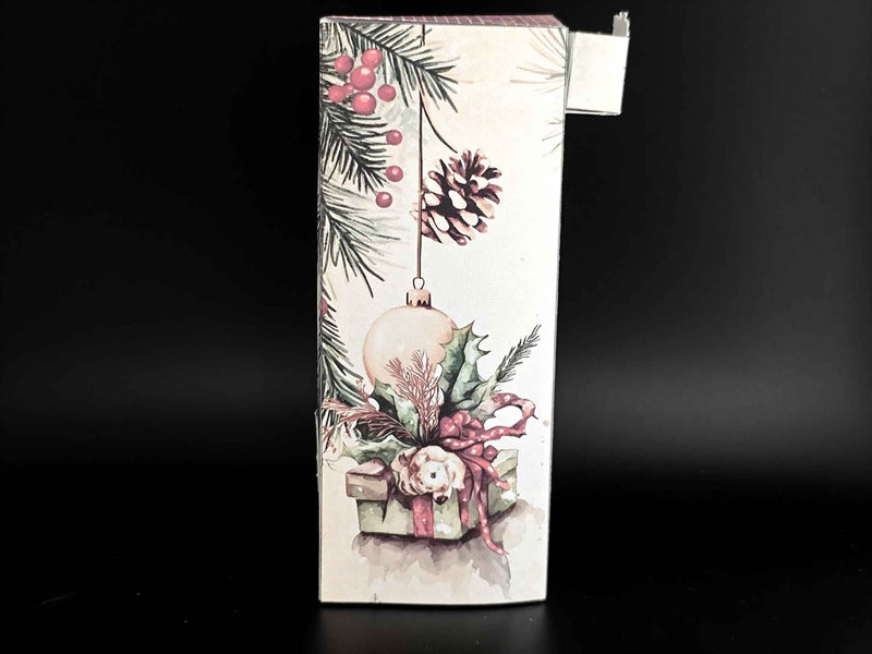 Christmas Home Book Nook Kit – 15 cm Tall Foldable Paper Diorama with LED Lighting
