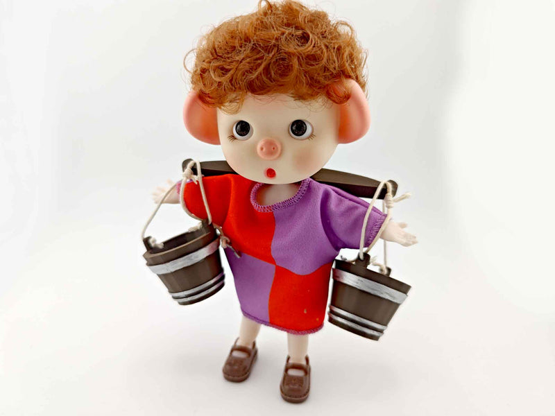 1:12 Dollhouse Miniature Wooden Water Bucket – 3D Print STL File