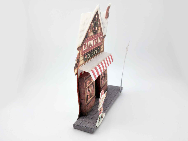 Christmas Elf Candy Cane Shop D Papercraft: DOY xmas Card (5X7 printable template