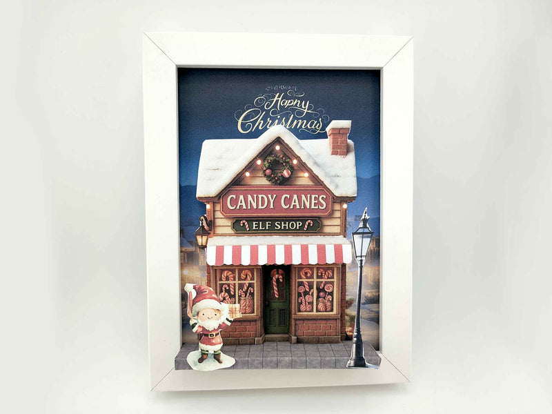 Christmas Elf Candy Cane Shop D Papercraft: DOY xmas Card (5X7 printable template