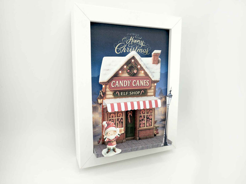Christmas Elf Candy Cane Shop D Papercraft: DOY xmas Card (5X7 printable template