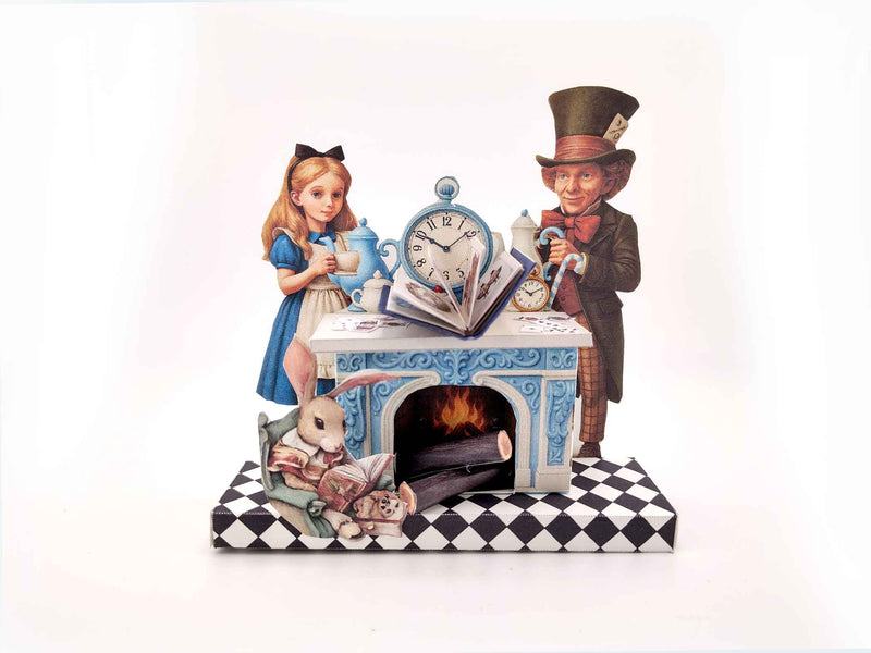 PickScene Alice in Wonderland miniature paper Stand with Story book and story character
