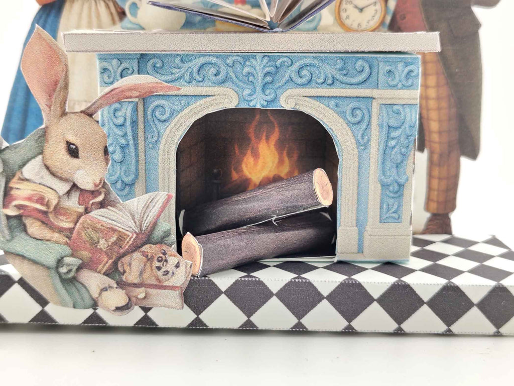 PickScene Alice in the Wonderland miniature paper Stand with Story book and story character