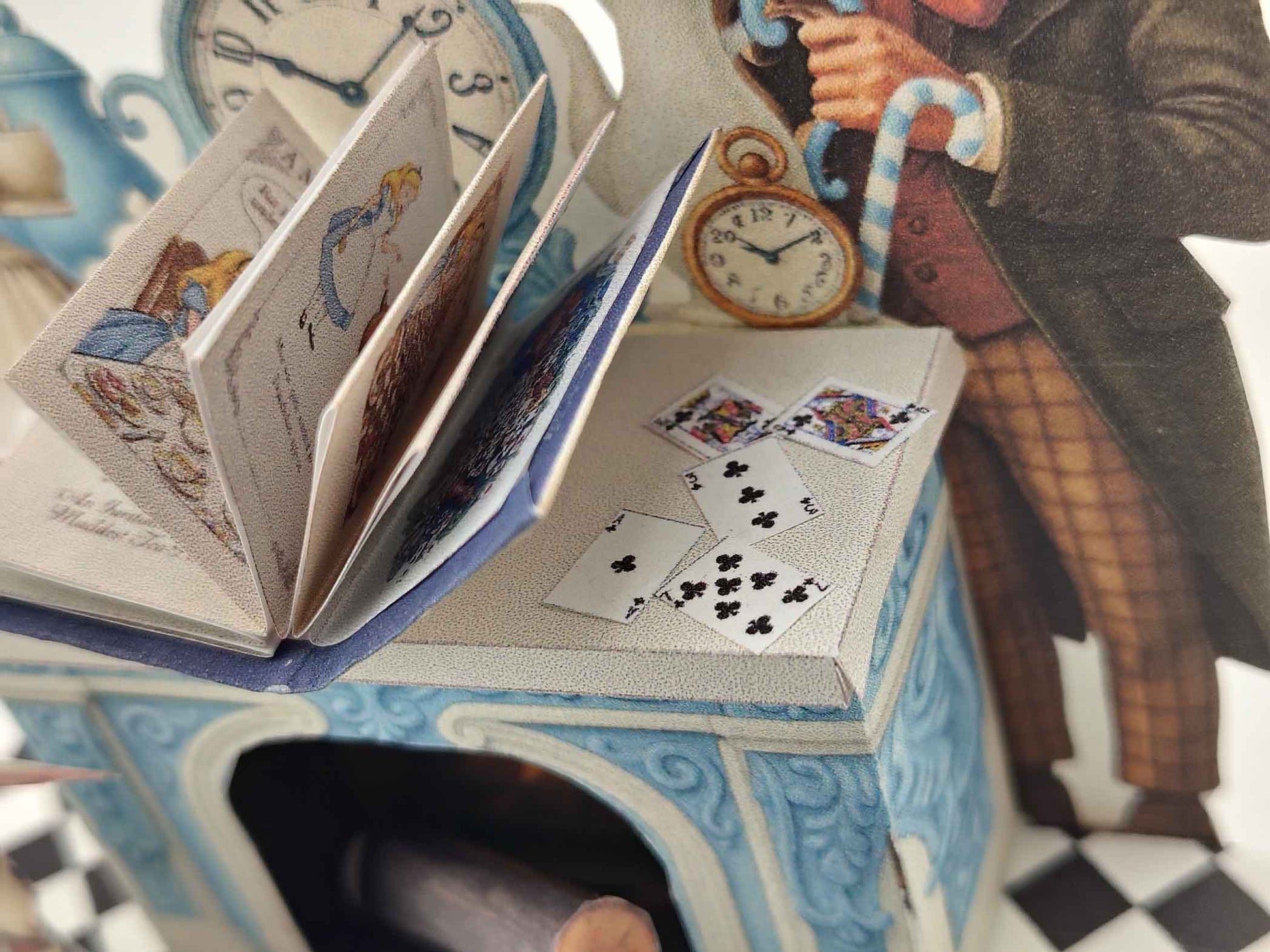 PickScene Alice in the Wonderland miniature paper Stand with Story book and story character