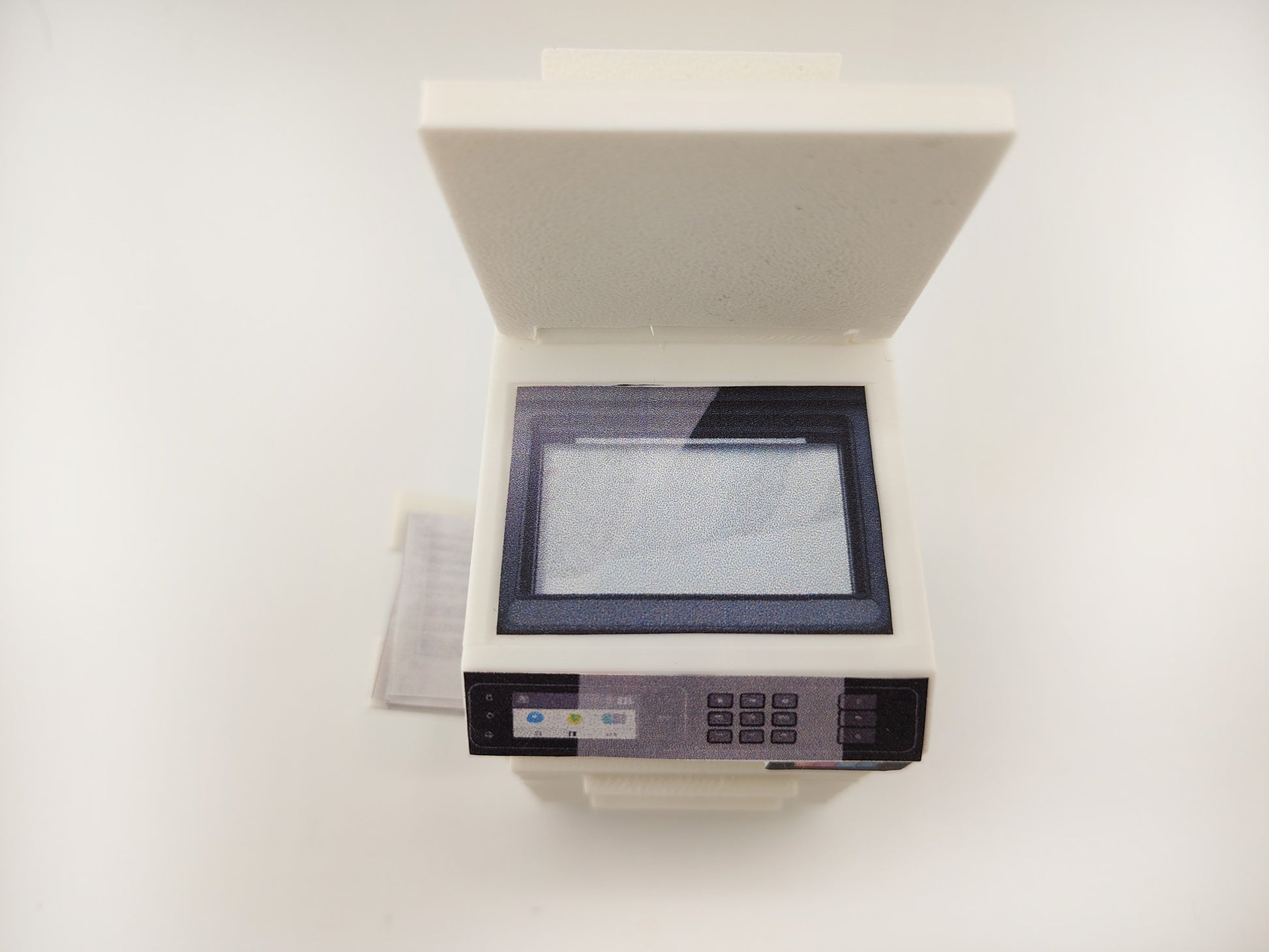 High quality Office Printer STL file for 1:12 dollhouse print and documents included, office equipment, office diorama
