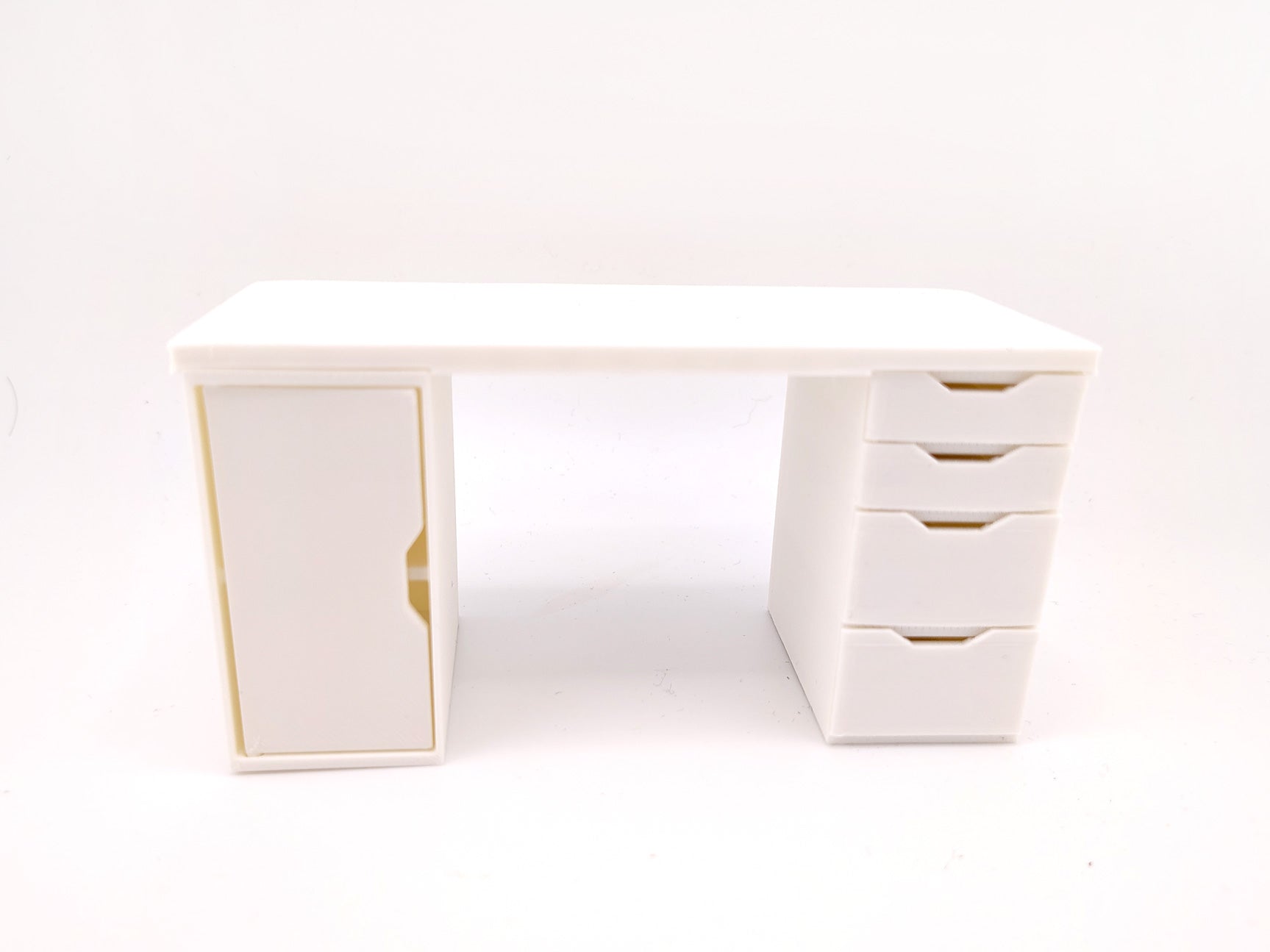 1:12 Office desk, crafter drawer STL file for dollhouse print,