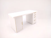 1:12 Office desk, crafter drawer STL file for dollhouse print,