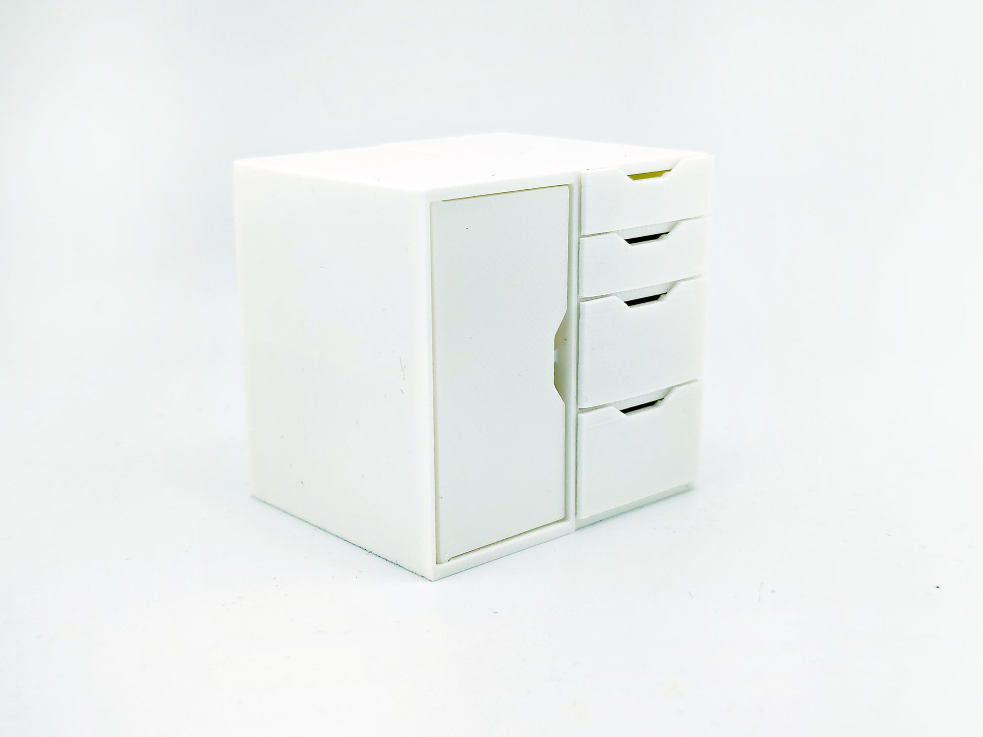 1:12 Office desk, crafter drawer STL file for dollhouse print,