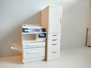 1:12 Office desk, crafter drawer STL file for dollhouse print,