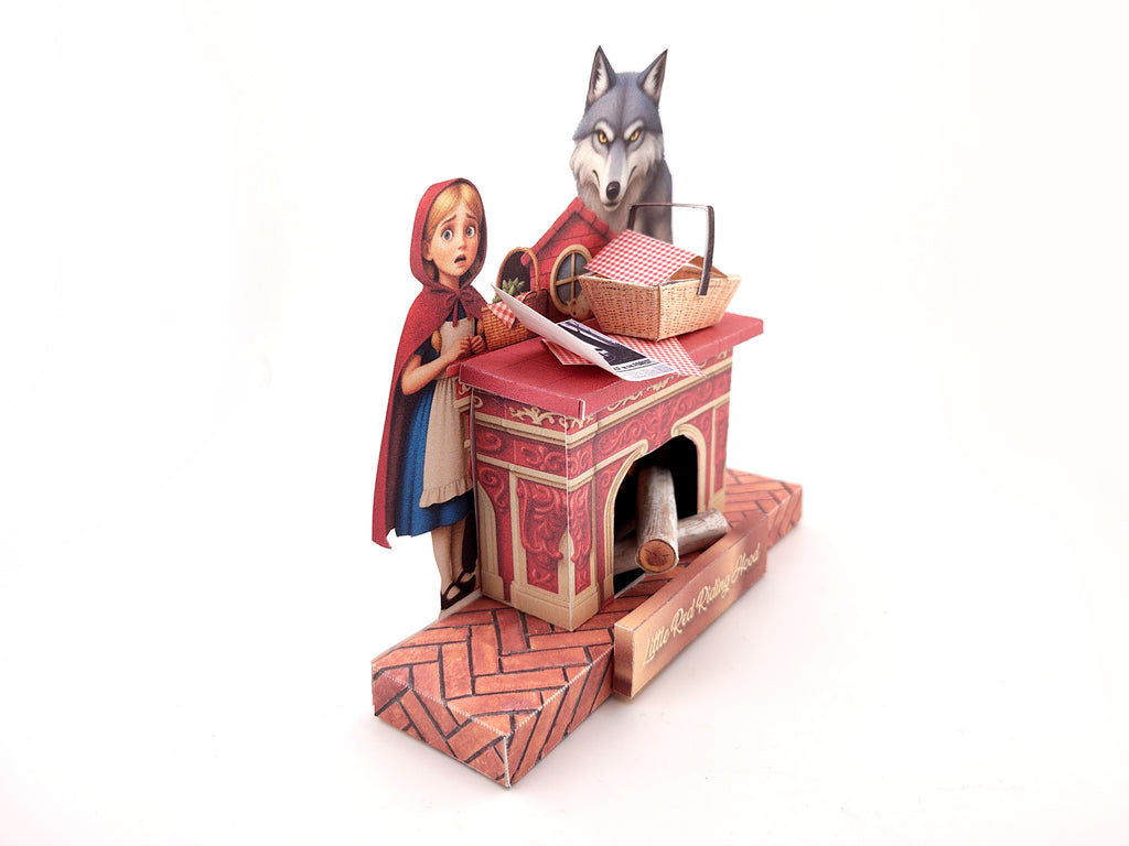 PickScene the little red riding hood paper Stand with Story book and story character