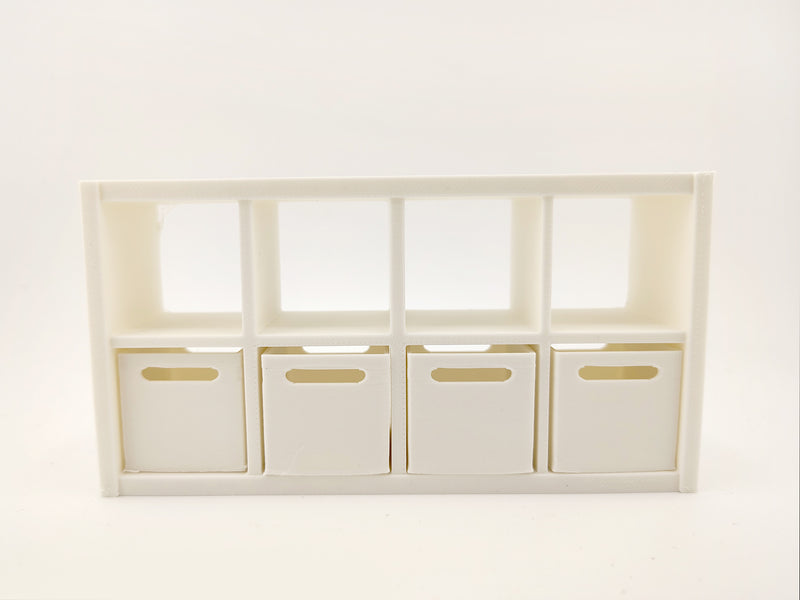 1:12 book shelf and organizers for office and home, three books are included, office equipment, office diorama