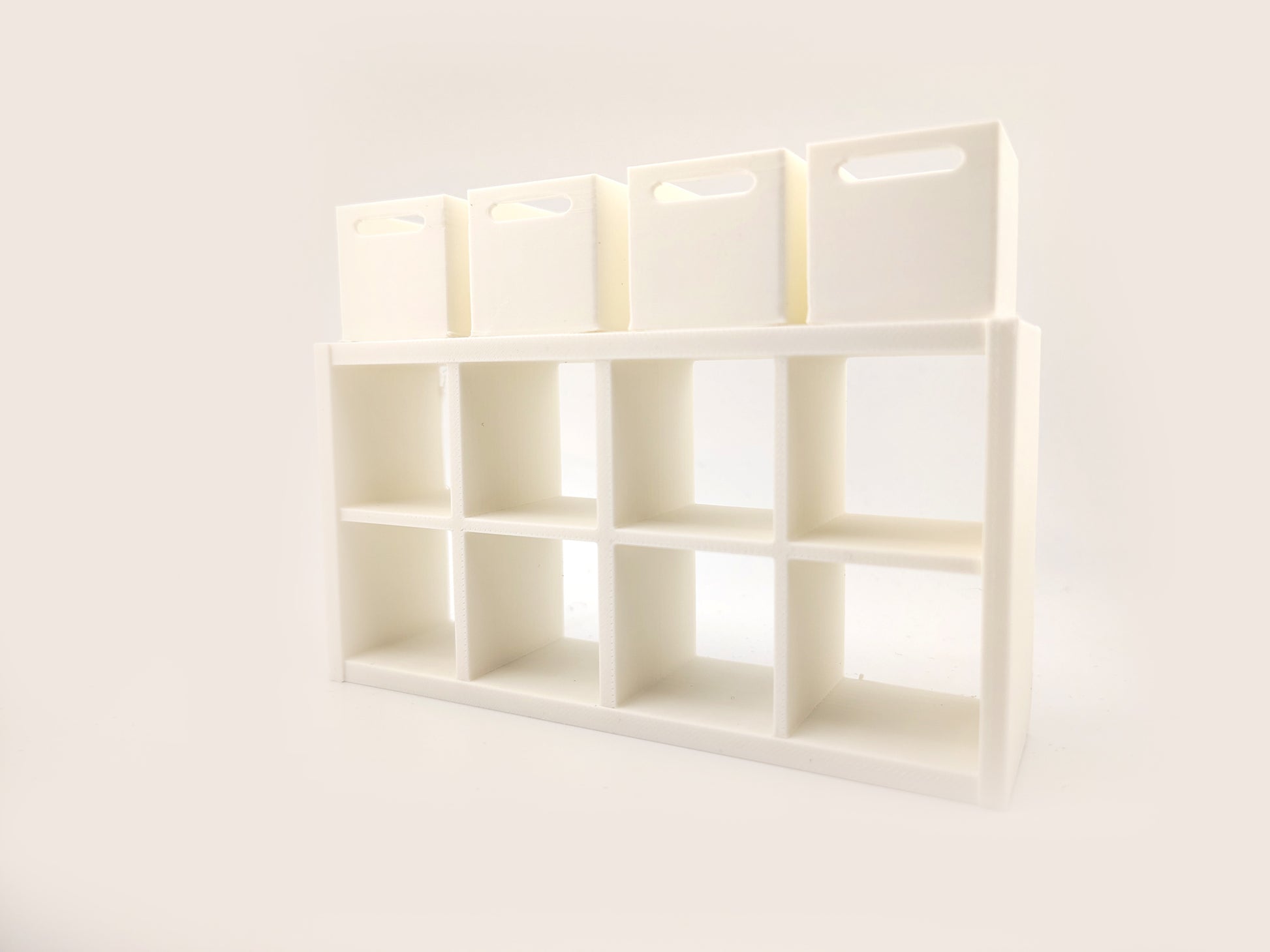 1:12 book shelf and organizers for office and home, three books are included, office equipment, office diorama