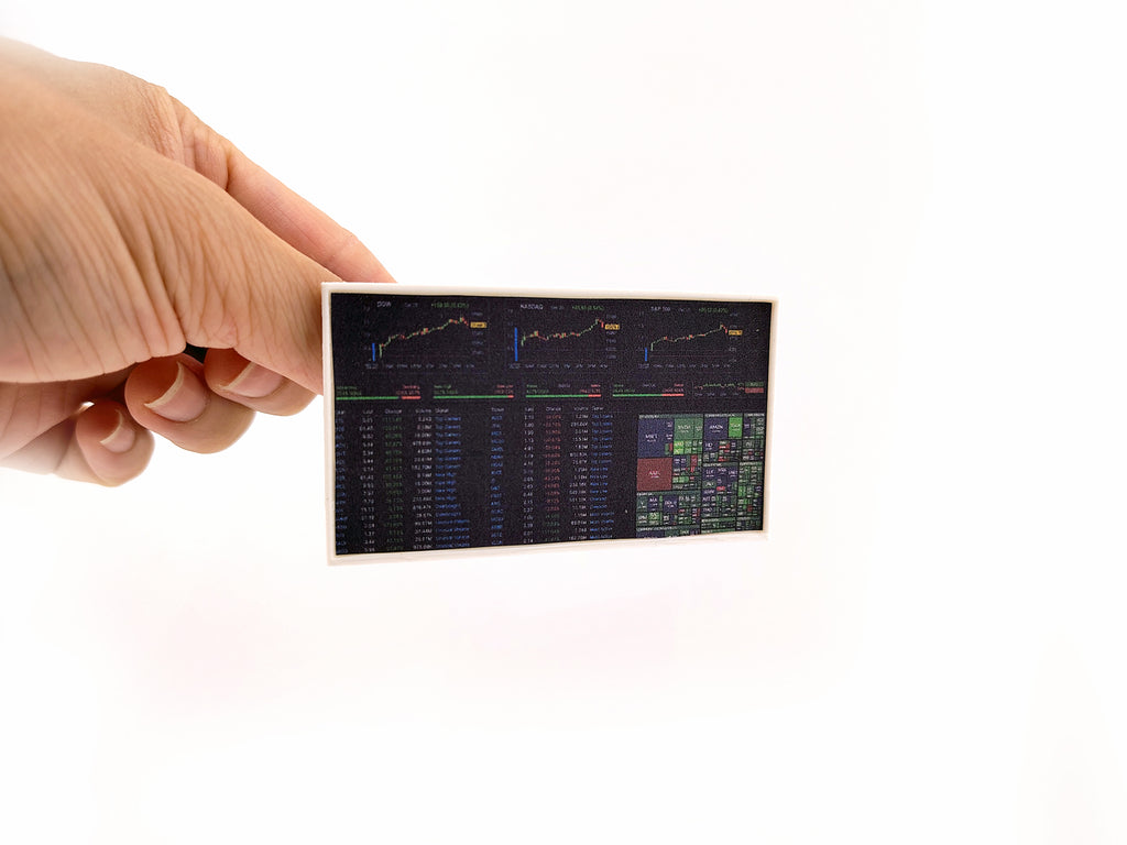 1:12 moveable TV display and switch wall mount 3D print STL File for dollhouse prints are included, office appliance