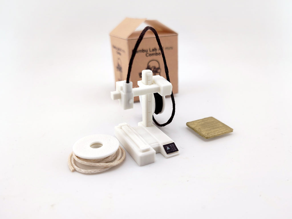 1:12 3D printer and filament spool STL file,  prints are included, office equipment, office diorama dollhouse
