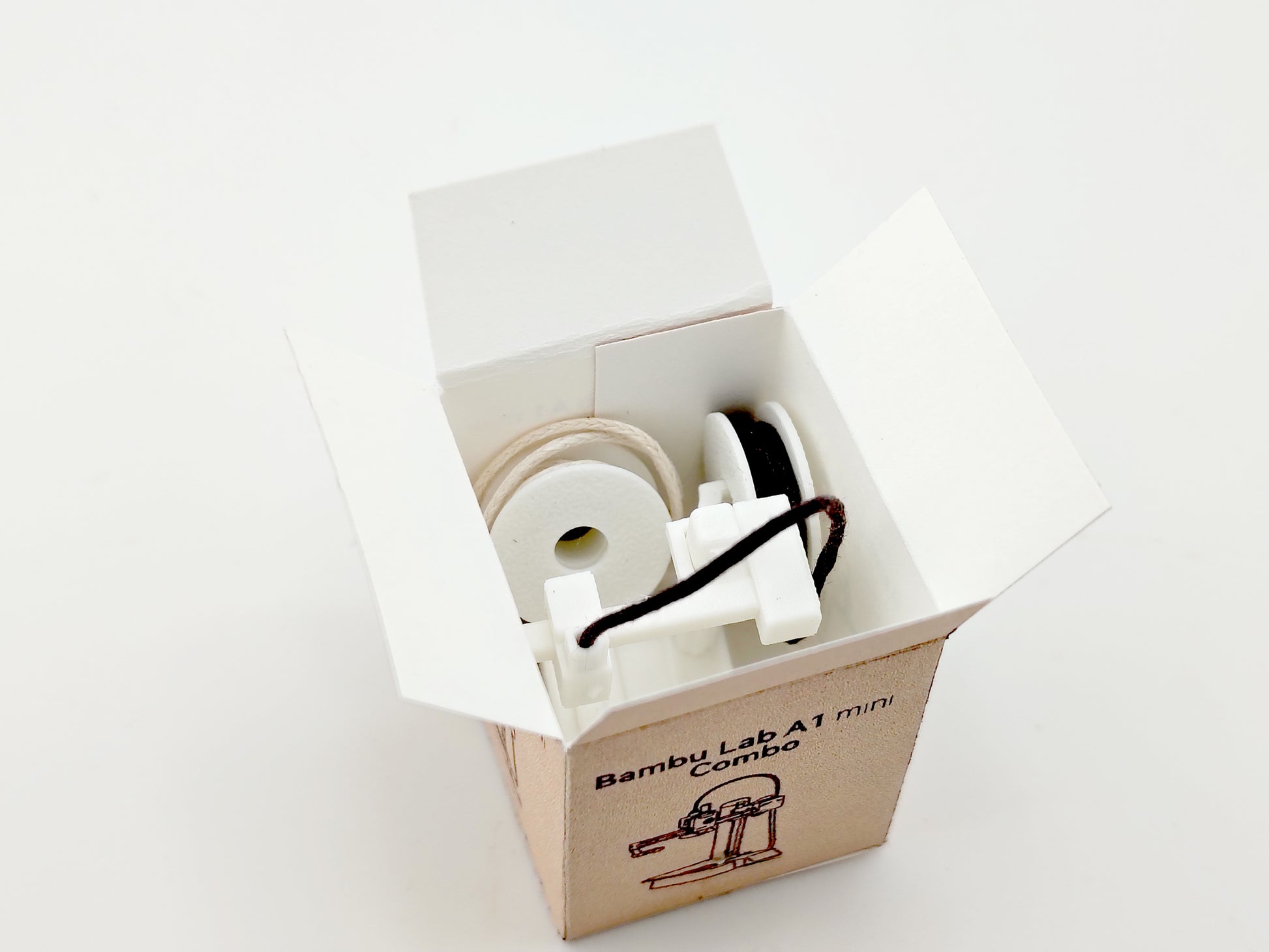 1:12 3D printer and filament spool STL file,  prints are included, office equipment, office diorama dollhouse