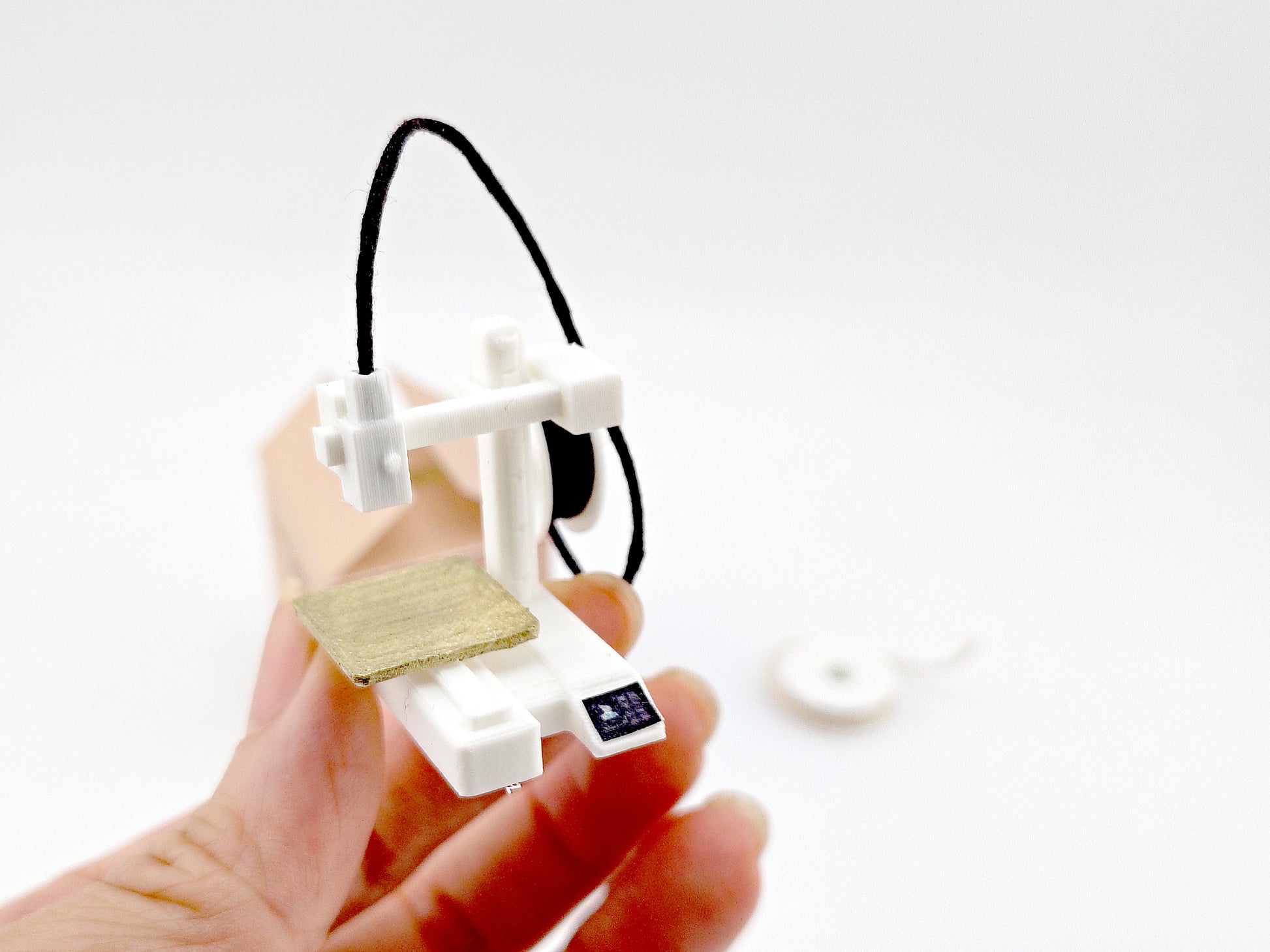 1:12 3D printer and filament spool STL file,  prints are included, office equipment, office diorama dollhouse