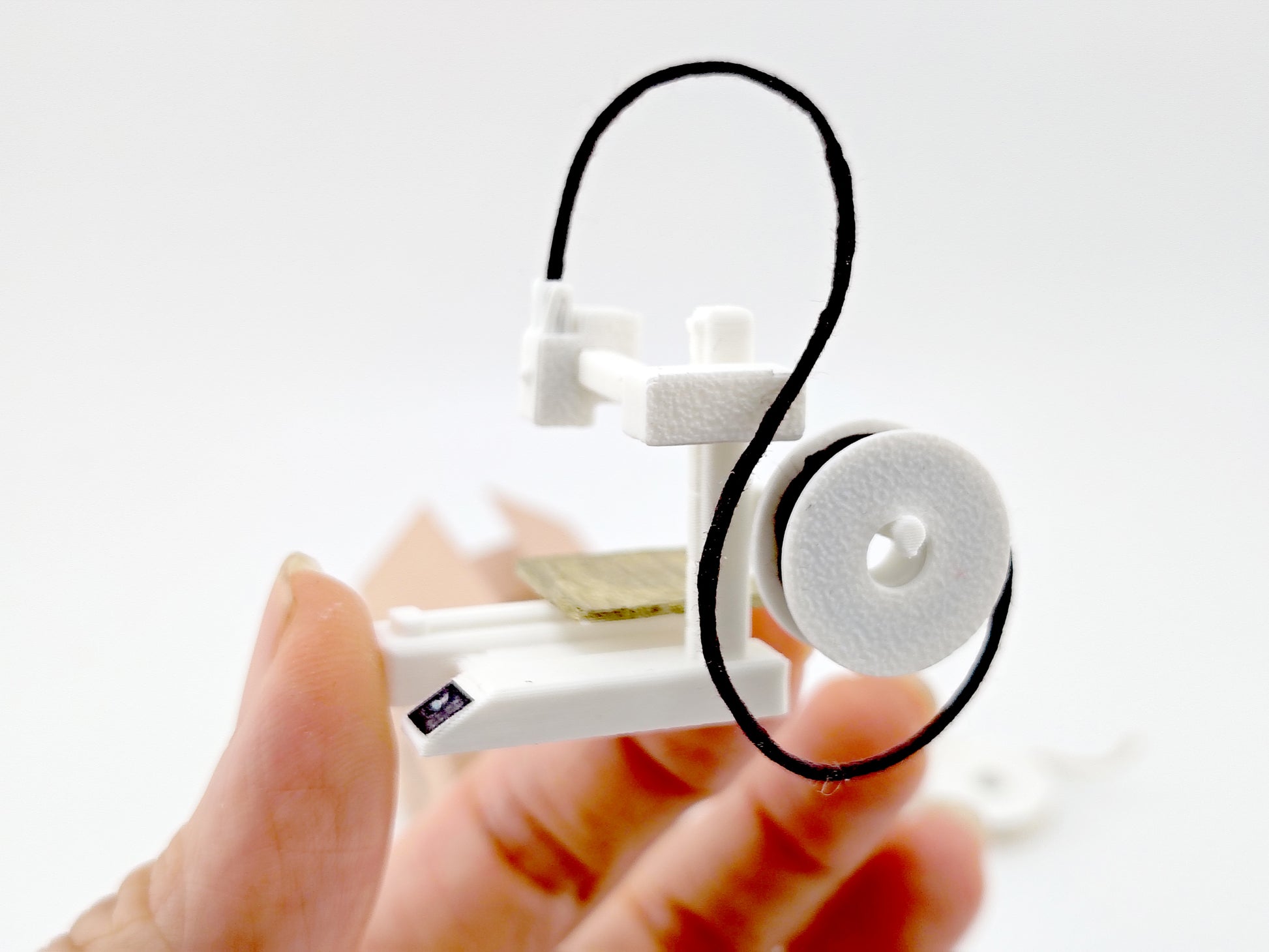 1:12 3D printer and filament spool STL file,  prints are included, office equipment, office diorama dollhouse
