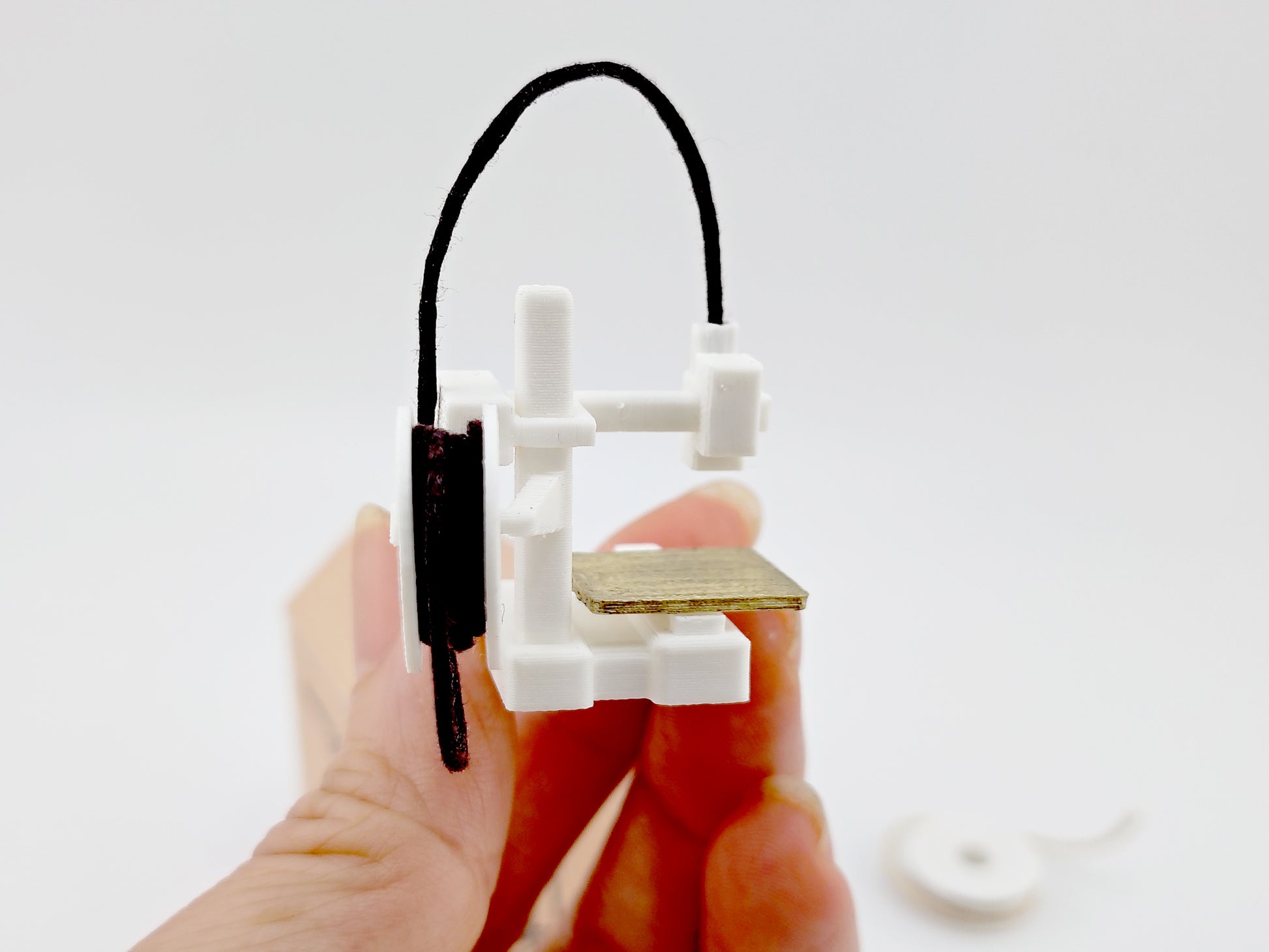 1:12 3D printer and filament spool STL file,  prints are included, office equipment, office diorama dollhouse