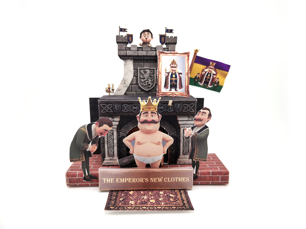 The emperor's new clothes fairy tale story pickscene stand (digital download) king story