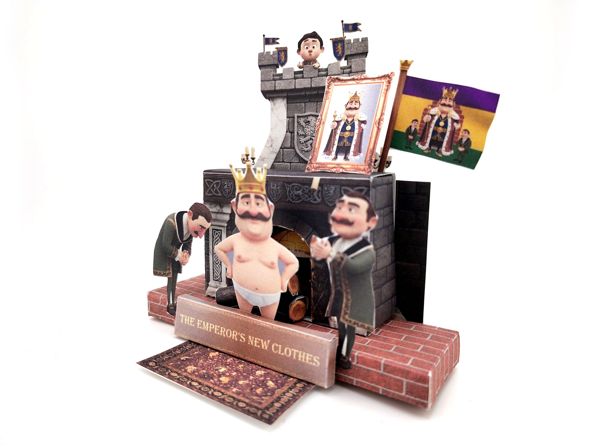 The emperor's new clothes fairy tale story pickscene stand (digital download) king story