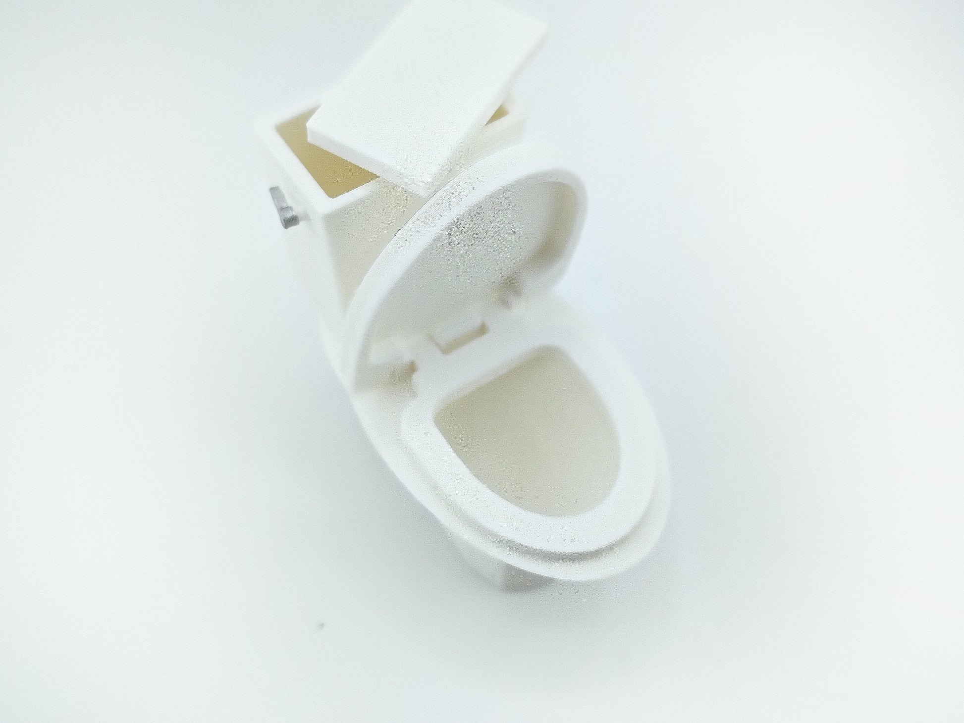 1:12 Toilet Seat STL File | Dollhouse Bathroom, Washroom & Restroom Miniature Diorama