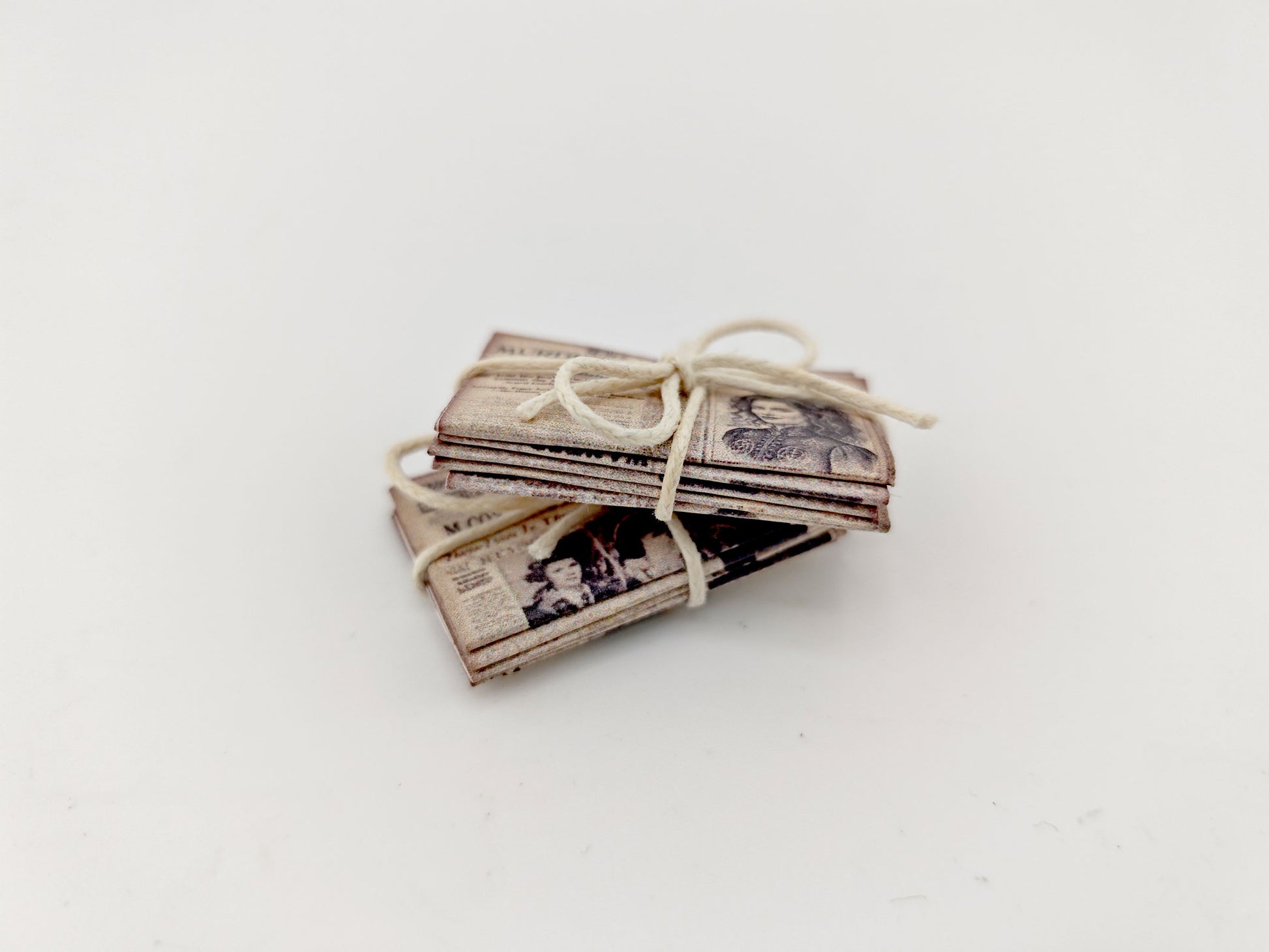 1:12 Wizard Newspaper Miniature — 28 Printable Pages for Realistic Dollhouse Home or Study Decoration