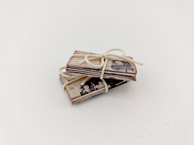 1:12 Wizard Newspaper Miniature — 28 Printable Pages for Realistic Dollhouse Home or Study Decoration