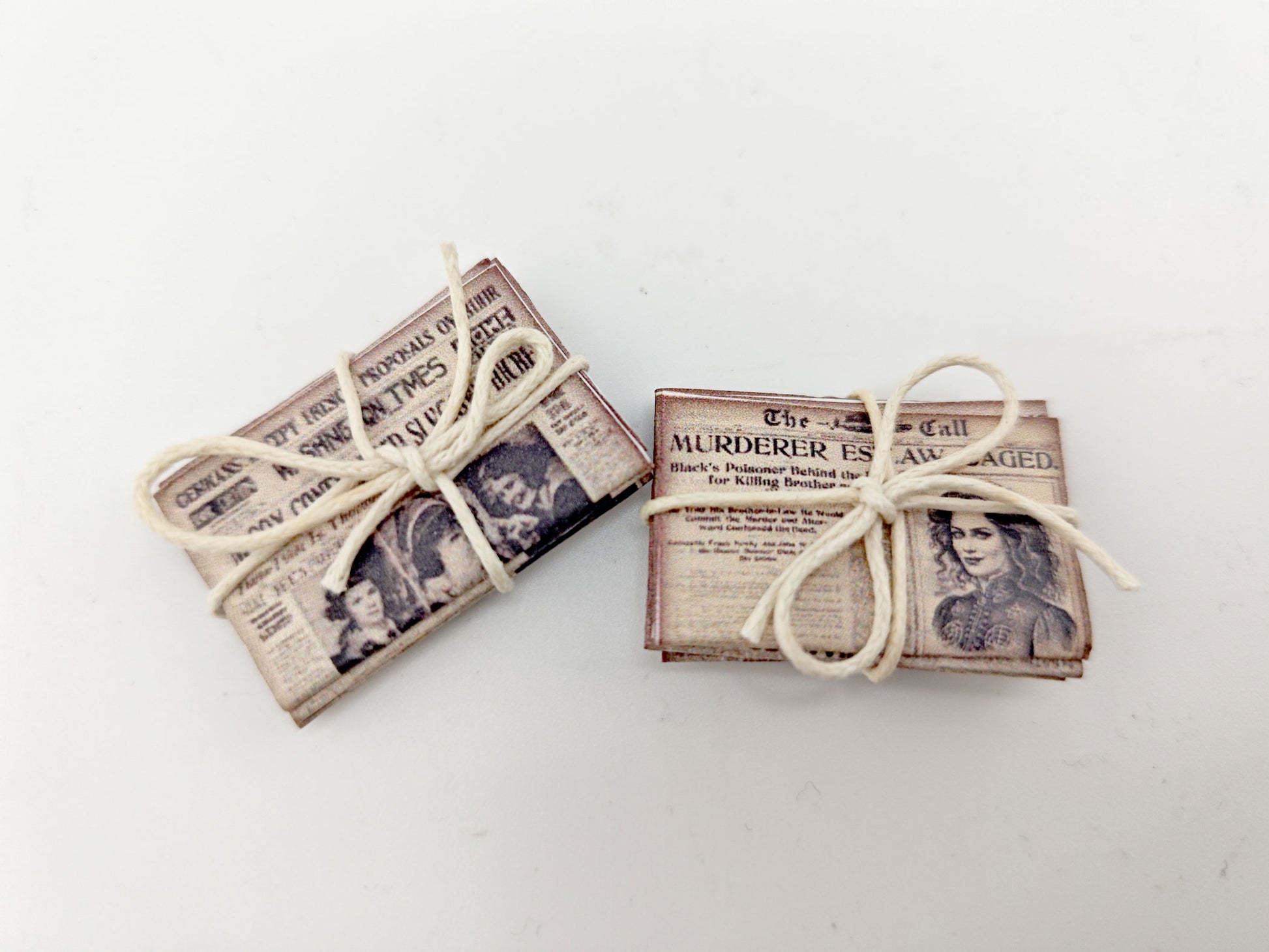 1:12 Wizard Newspaper Miniature — 28 Printable Pages for Realistic Dollhouse Home or Study Decoration
