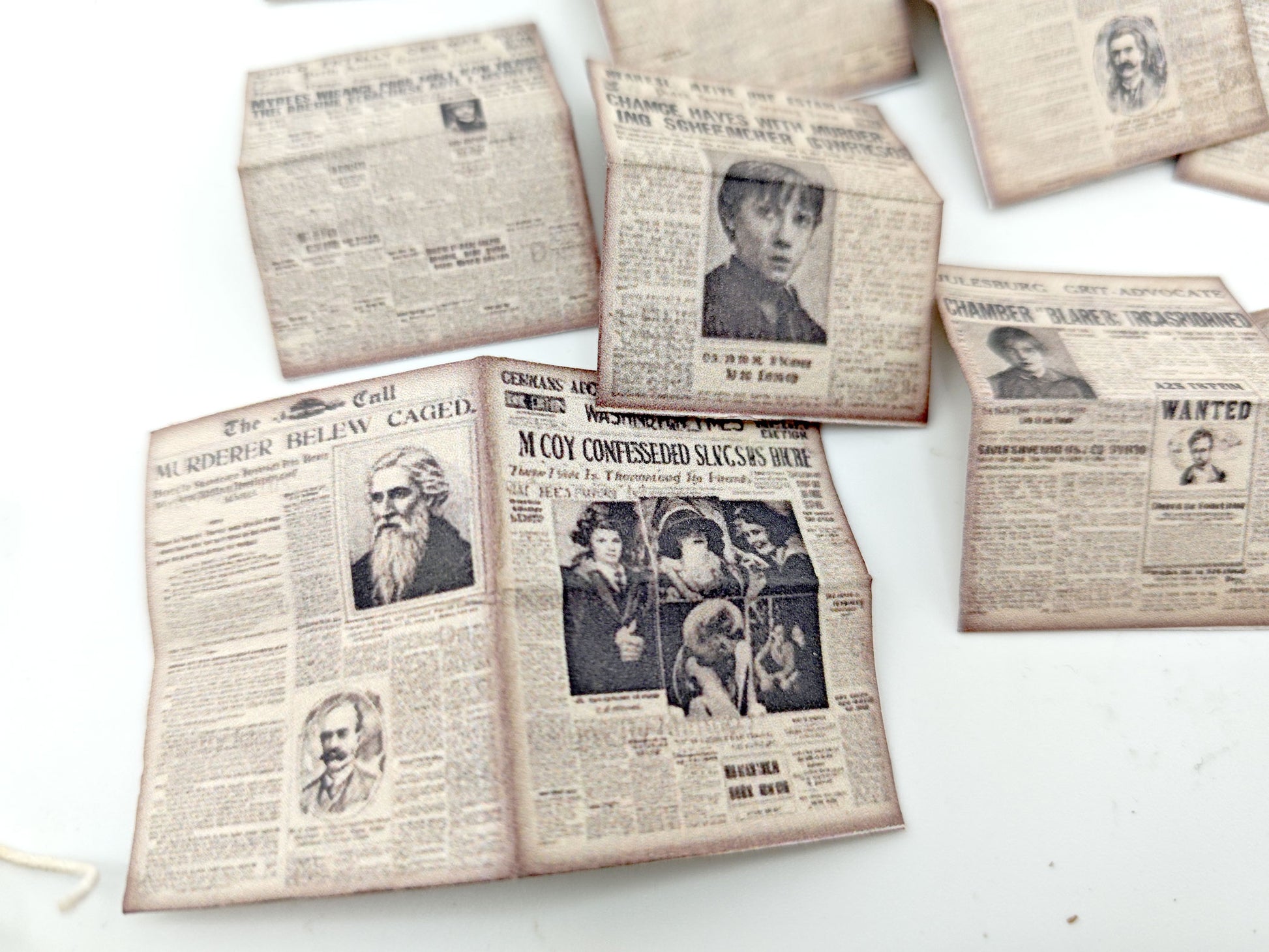 1:12 Wizard Newspaper Miniature — 28 Printable Pages for Realistic Dollhouse Home or Study Decoration