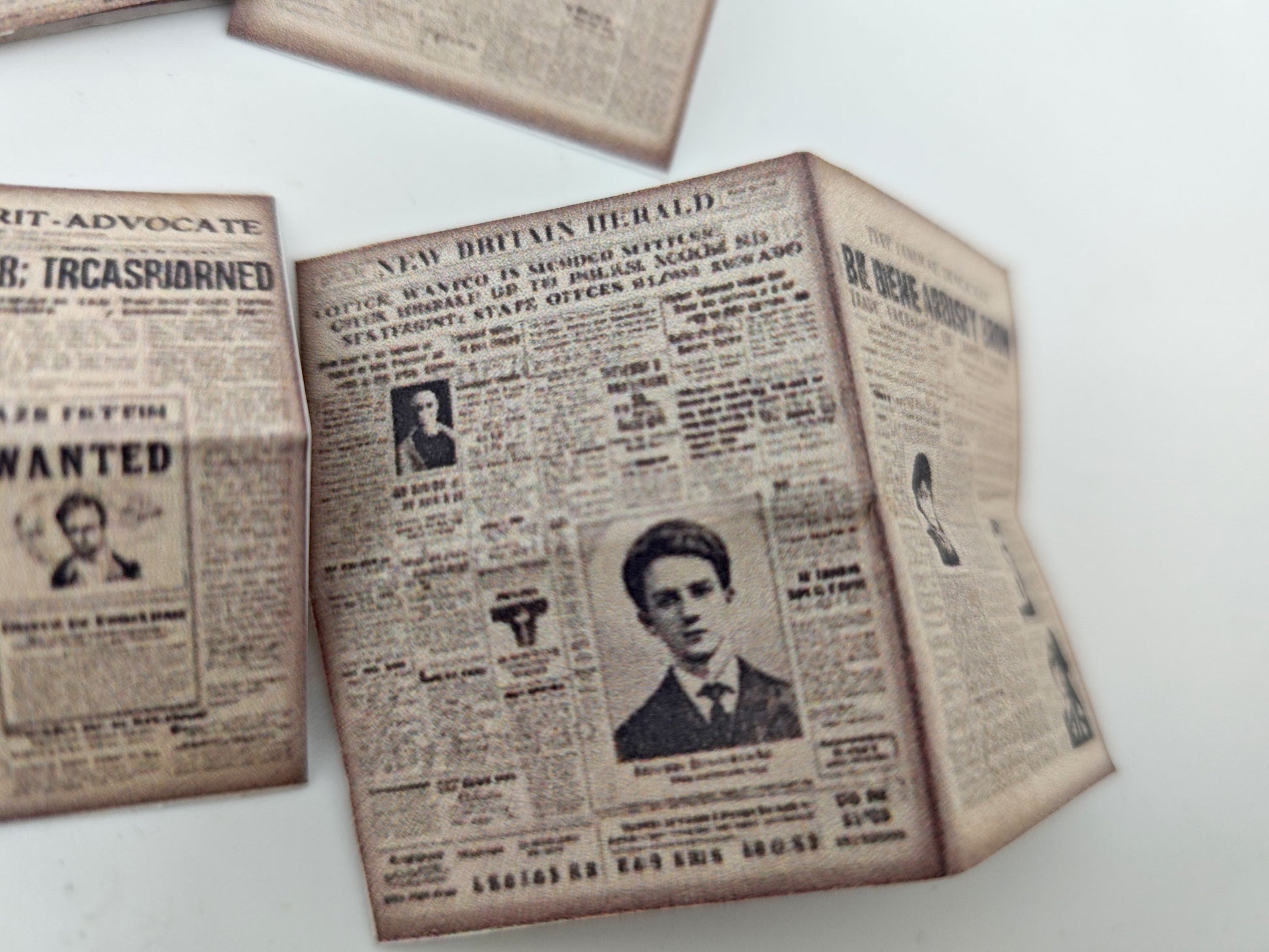 1:12 Wizard Newspaper Miniature — 28 Printable Pages for Realistic Dollhouse Home or Study Decoration