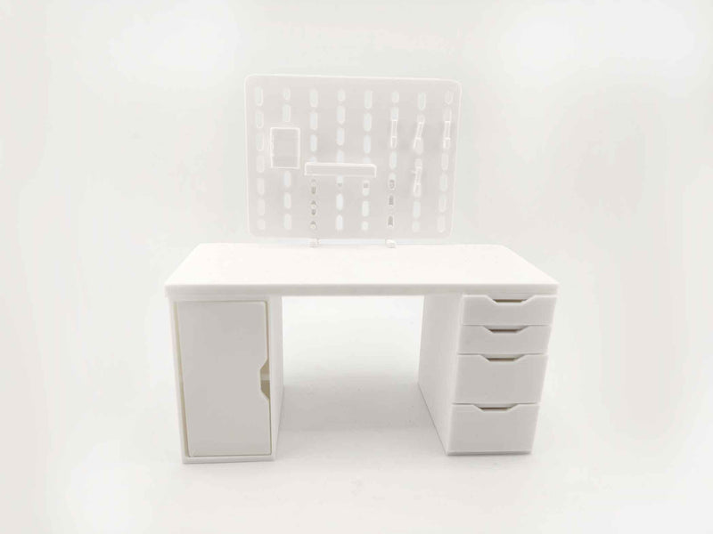 11:12 Miniature Pegboard Combination STL File — Dollhouse Office Equipment with Printable Accessories for Diorama Display