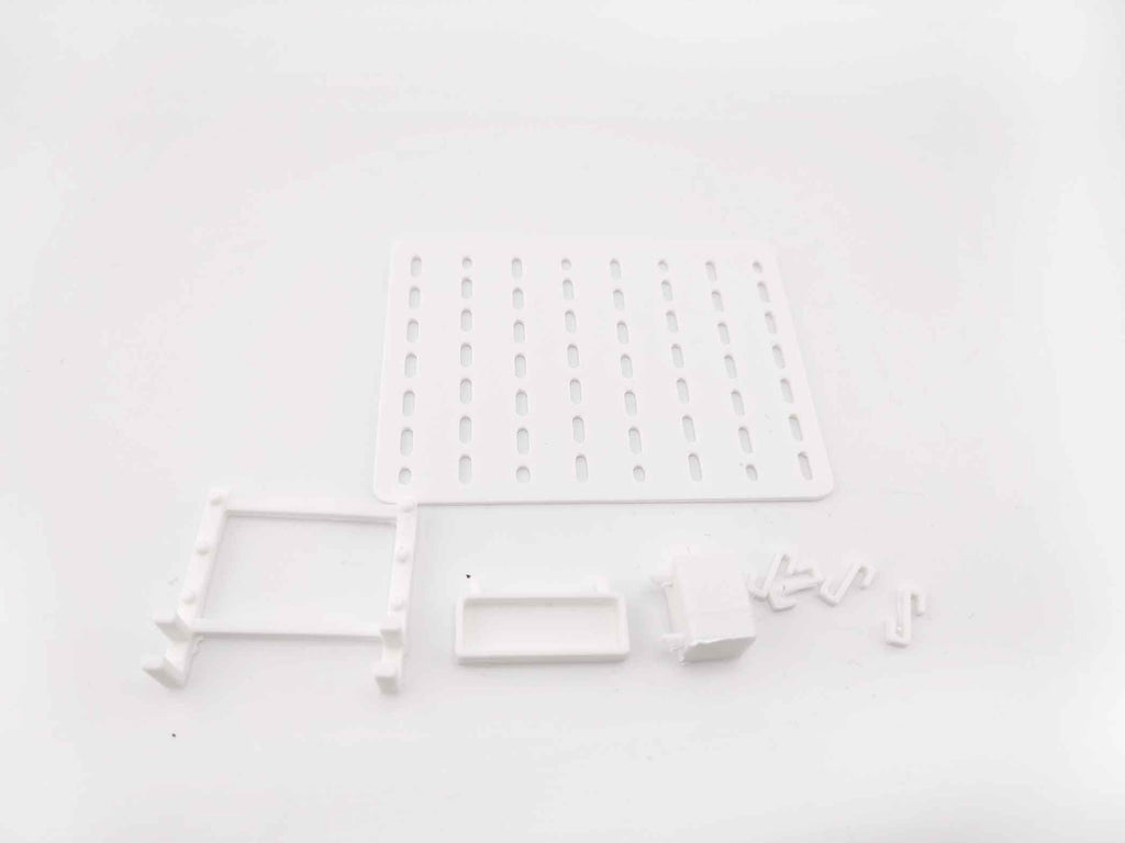 11:12 Miniature Pegboard Combination STL File — Dollhouse Office Equipment with Printable Accessories for Diorama Display