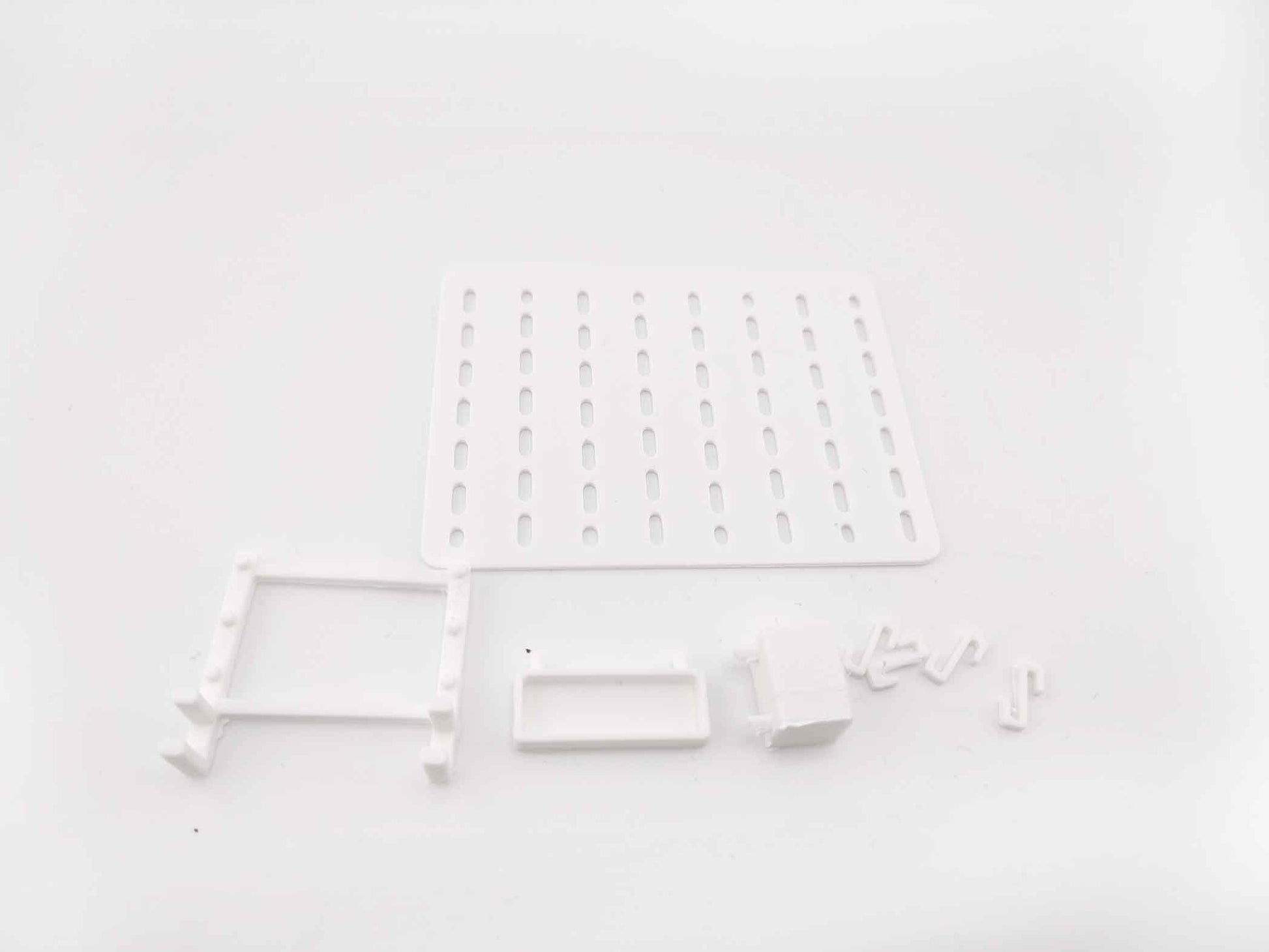 11:12 Miniature Pegboard Combination STL File — Dollhouse Office Equipment with Printable Accessories for Diorama Display