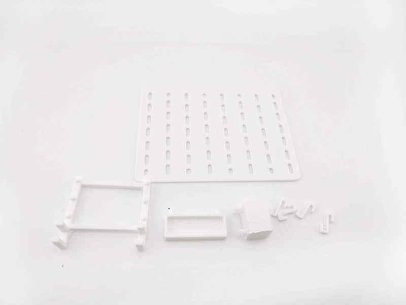 11:12 Miniature Pegboard Combination STL File — Dollhouse Office Equipment with Printable Accessories for Diorama Display
