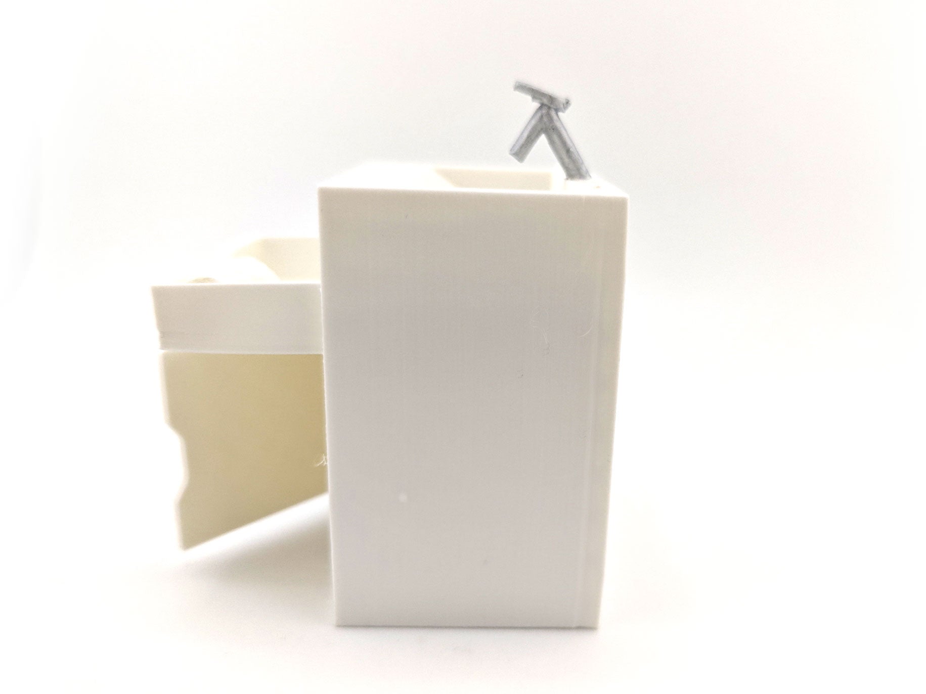 1:12 Toilet Sink STL File | Dollhouse Bathroom, Washroom & Restroom Miniature Diorama