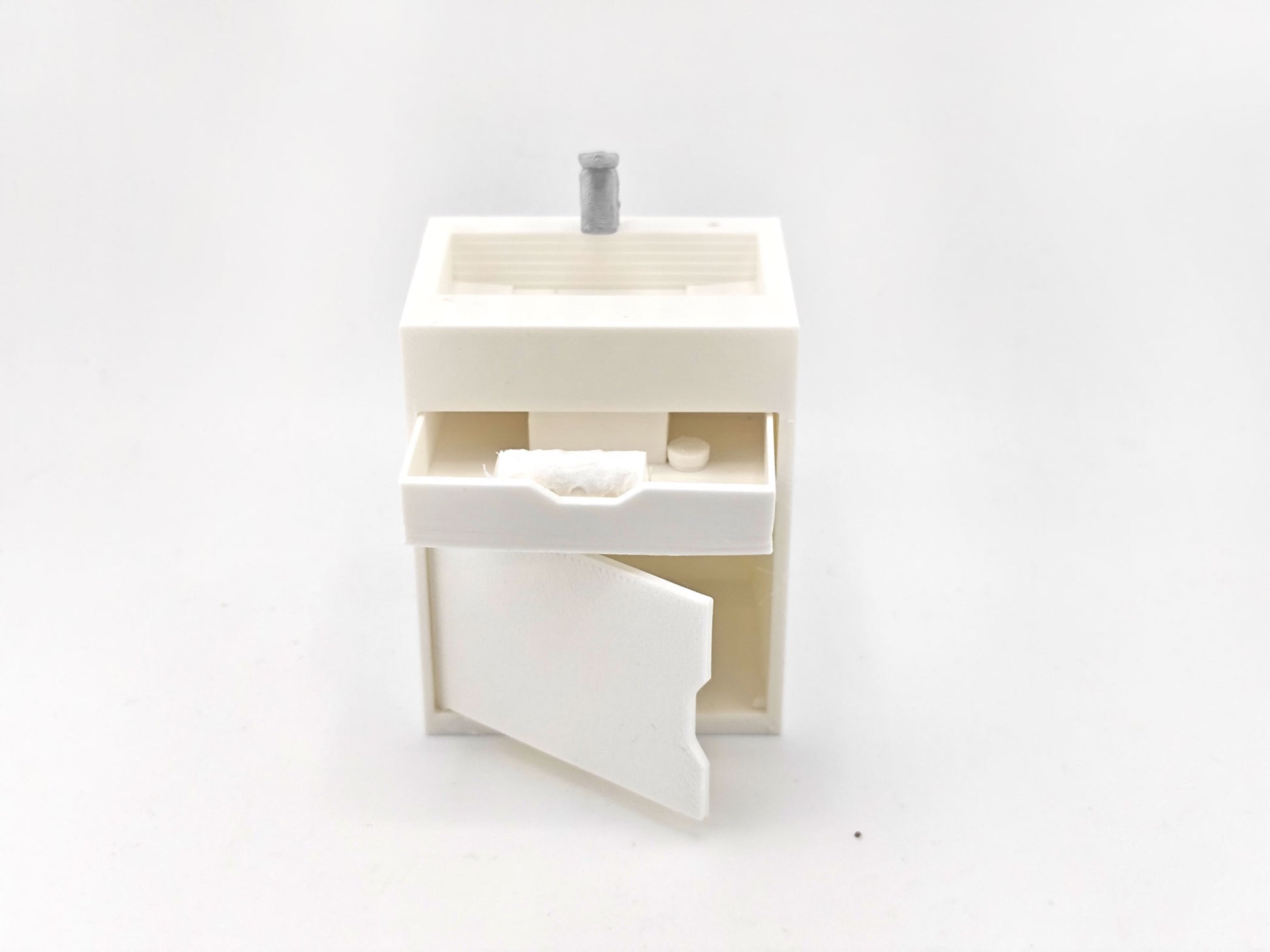 1:12 Toilet Sink STL File | Dollhouse Bathroom, Washroom & Restroom Miniature Diorama
